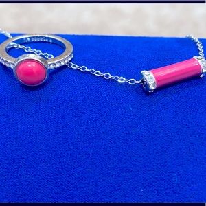 Lia Sophia Candy Dot ring and necklace